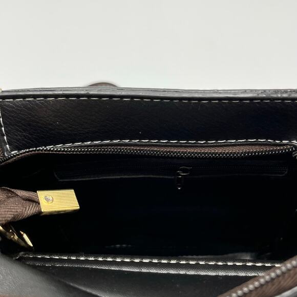 Bumblebee Faux Leather Handbag or Backpack in Black and Brown - Picture 5 of 5